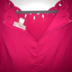 STUNNING LOFT Pink DRESS, Size 8 with Cutouts